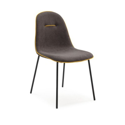 chaise-nene-gris-piping-moutarde-4p-c
