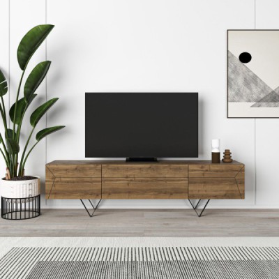 meuble-tv-giacomo-3p-160cm-noyer-pieds-en-metal-17080