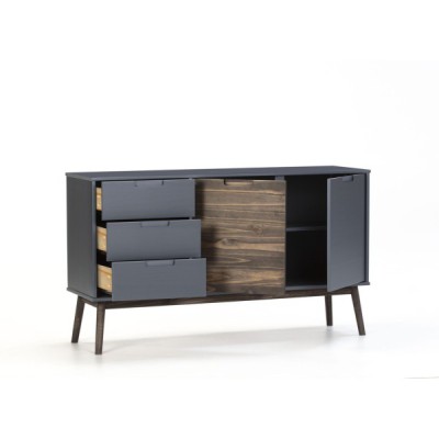 buffet-nussa-2p3t-gris-ant-cire-fonce-140x40x80-cm