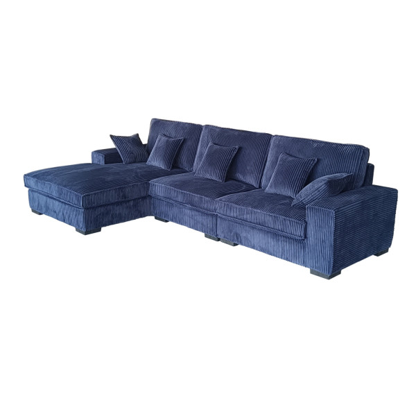 Canapé d'angle Bleu / H-9700BLUELEFT