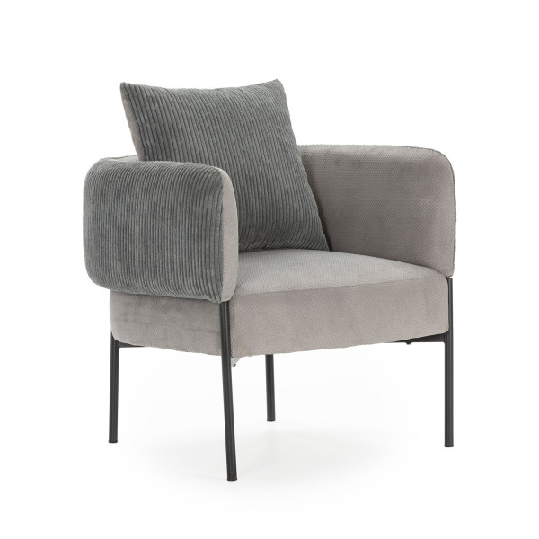 FAUTEUIL ARUNI GRIS / 17813