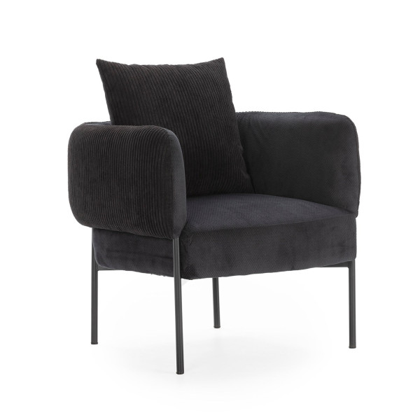 FAUTEUIL ARUNI NOIR / 17811